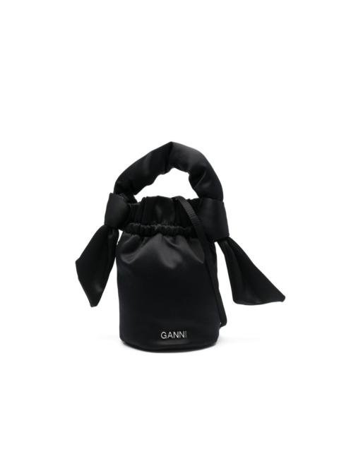 GANNI knot-detail shoulder bag