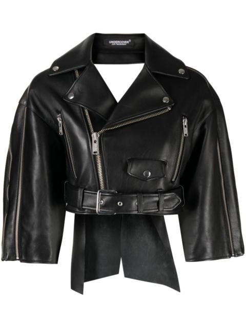 UNDERCOVER cut-out biker jacket