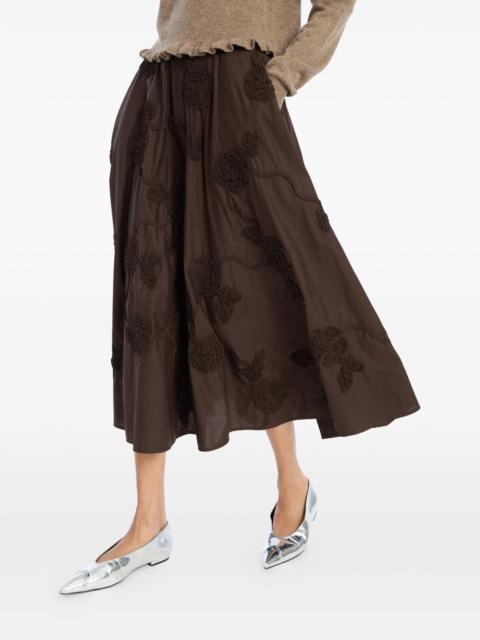 ROTATE Rotate Flower Midi Skirt
