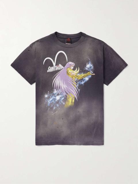 SAINT M×××××× + Saint Seiya Printed Cotton-Jersey T-Shirt