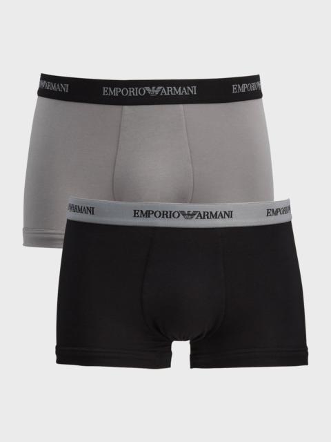 EMPORIO ARMANI Men's 2-Pack Stretch Cotton Boxer Briefs