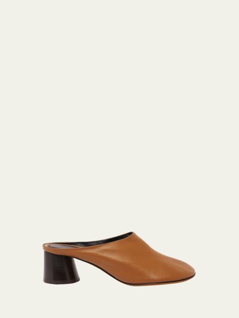 Proenza Schouler Glove Lambskin Block-Heel Mules