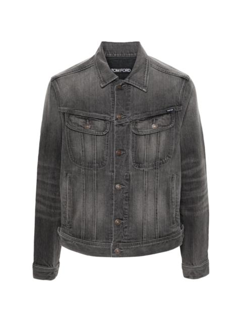 TOM FORD logo-patch denim jacket