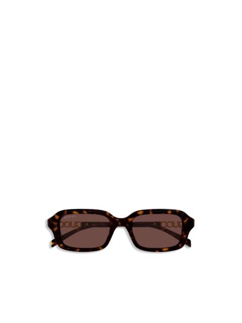 GUCCI square logo sunglasses