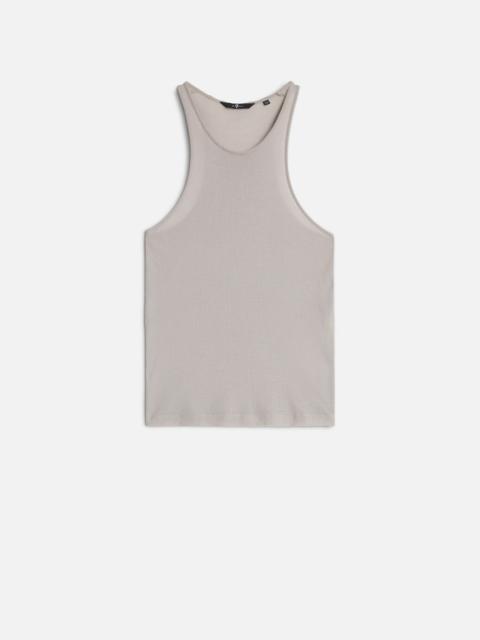 7 For All Mankind Racer Front Tank in Plum