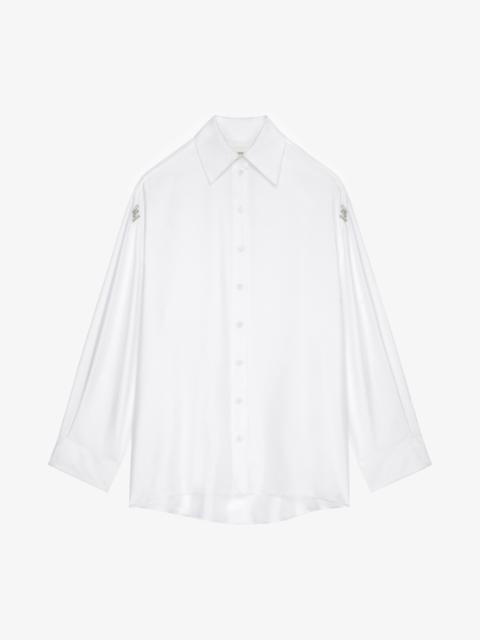 Givenchy SHIRT IN SILK WITH CRYSTALS