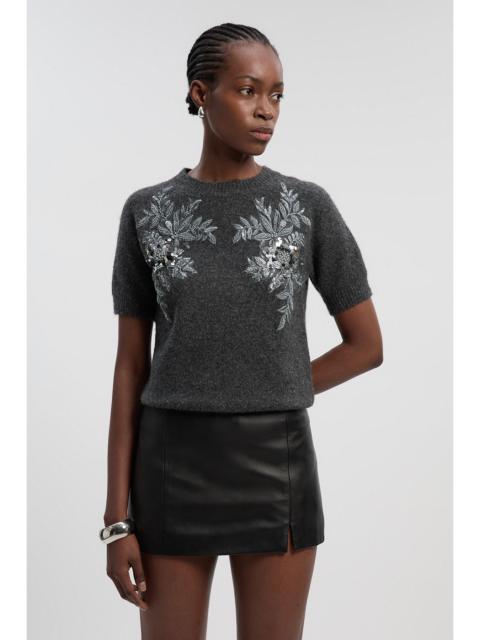 KAREN MILLEN Leather Micro Mini Skirt