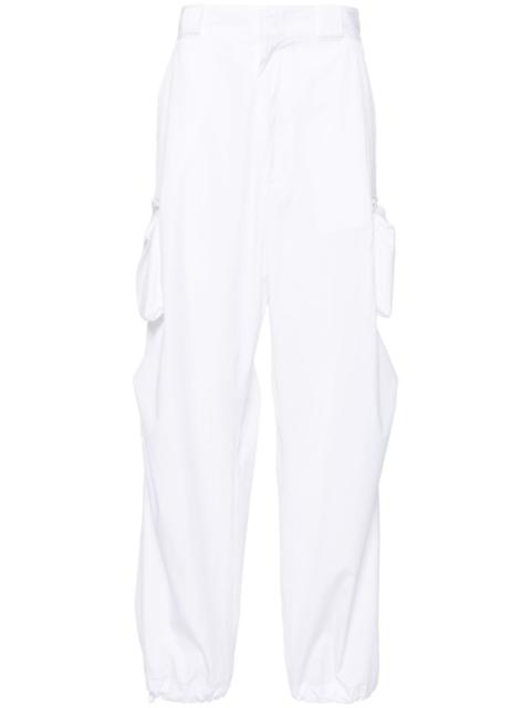 Prada straight cotton cargo trousers