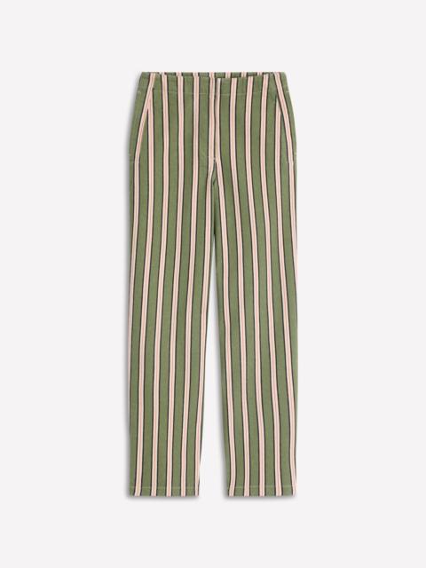 BODEN Barrel Leg Chino Pants-Green, Navy, Pink Stripe