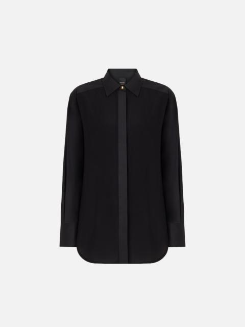 PINKO POPLIN AND CRÊPE SHIRT