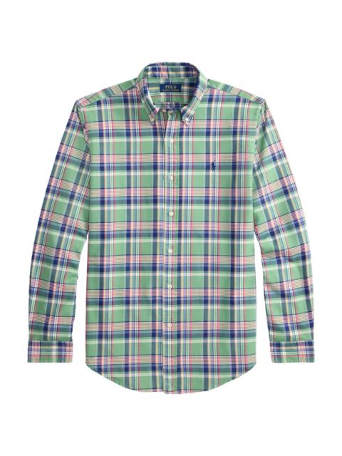 Polo Ralph Lauren Men's Classic Plaid Cotton Oxford Shirt - Green Pink Multi