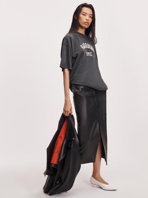 rag & bone Bessie Leather Skirt