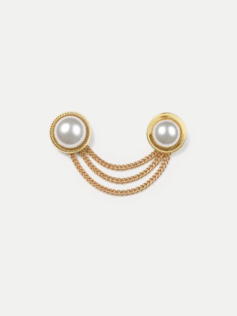 VERONICA BEARD PEARL CHAIN BROOCH