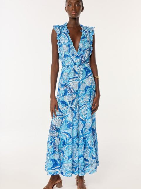 Poupette St Barth Long Jumpsuit Belene - Blue Tiger Lily