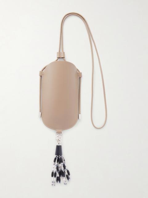 KALLMEYER Lunette Tasseled Leather Pouch