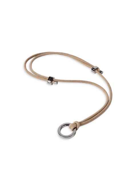 Brunello Cucinelli Women's Alcantara Glasses Cord with Monili - Beige
