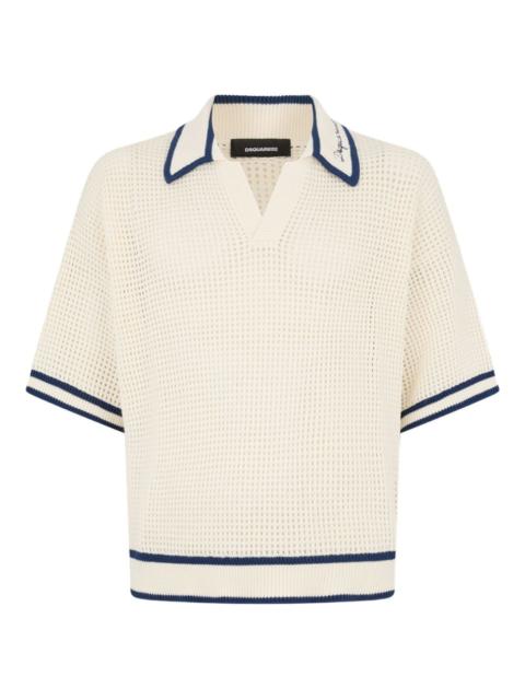 DSQUARED2 open work knit T-shirt