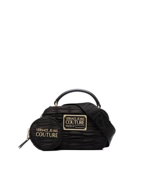 VERSACE JEANS COUTURE logo-plaque pleated tote bag