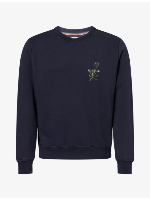 Paul Smith Embroidered Floral Cotton Jumper