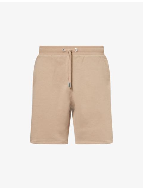AMI Paris Logo-Stitch Cotton Sweat Shorts