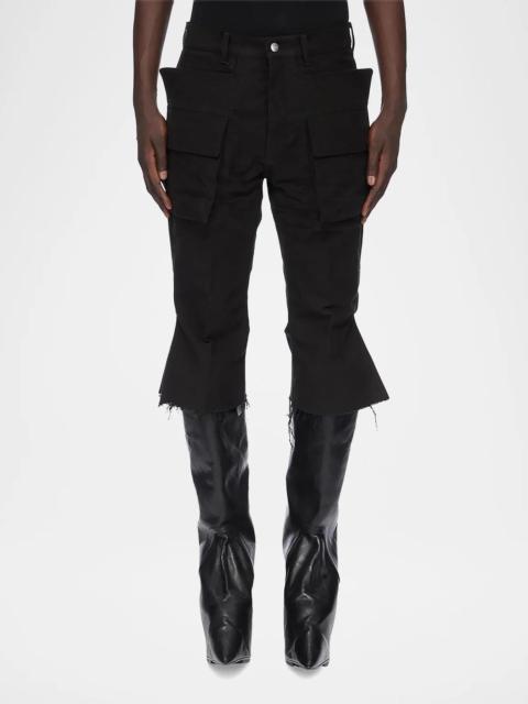 Rick Owens Men's Bolan Cropped Cargo Pants