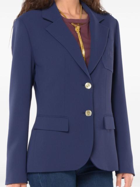 ELISABETTA FRANCHI logo-embroidered blazer