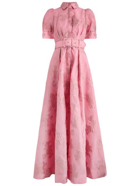 REBECCA VALLANCE Rebecca Vallance Annette Floral-jacquard Cloqué Gown