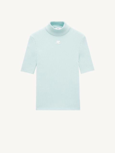 courrèges REEDITION SS RIB KNIT SWEATER