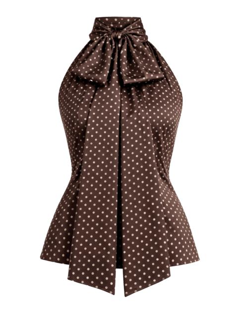 FRANÇOISE Susan Bow Silk Top