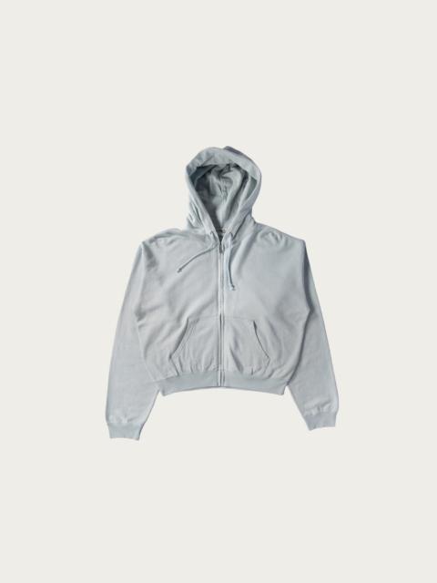 AURALEE High Twist Light Sweat Zip Parka - Pale Blue