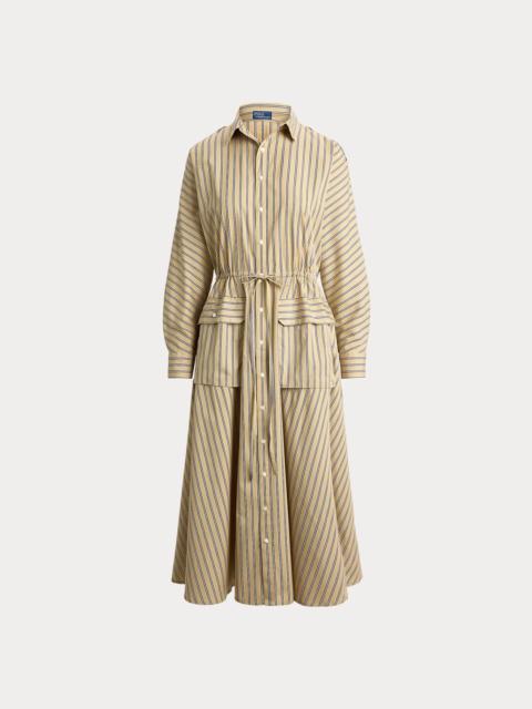 Polo Ralph Lauren Striped Cotton Canvas Utility Shirtdress