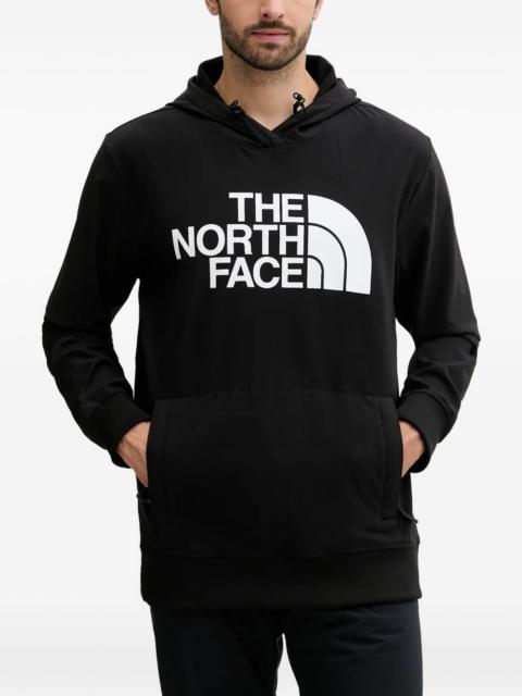 The North Face hooded logo-print hoodie