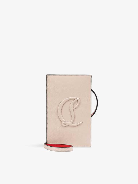 Christian Louboutin By My Side logo-embossed leather phone pouch