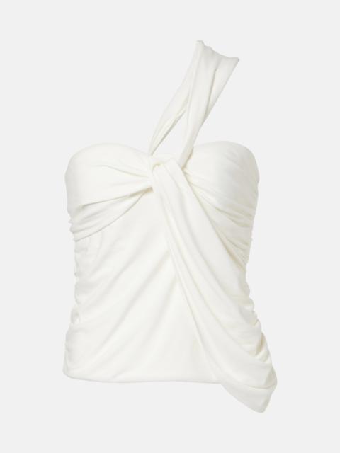 SIMKHAI Draped jersey top