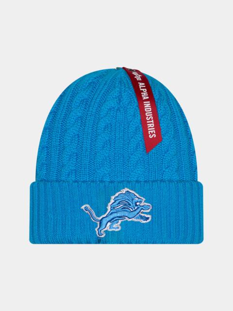 Nike DETROIT LIONS X ALPHA X NEW ERA SHORT CUFF KNIT BEANIE