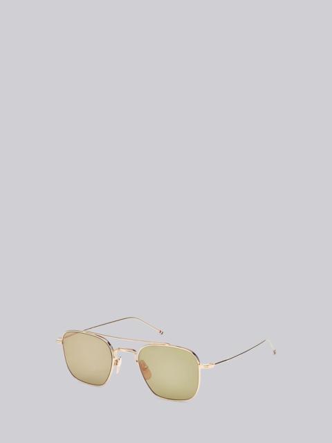 Thom Browne White Gold Sunglasses