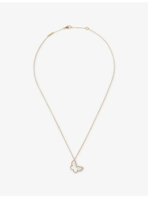 Van Cleef & Arpels Sweet Alhambra yellow-gold and mother-of-pearl pendant