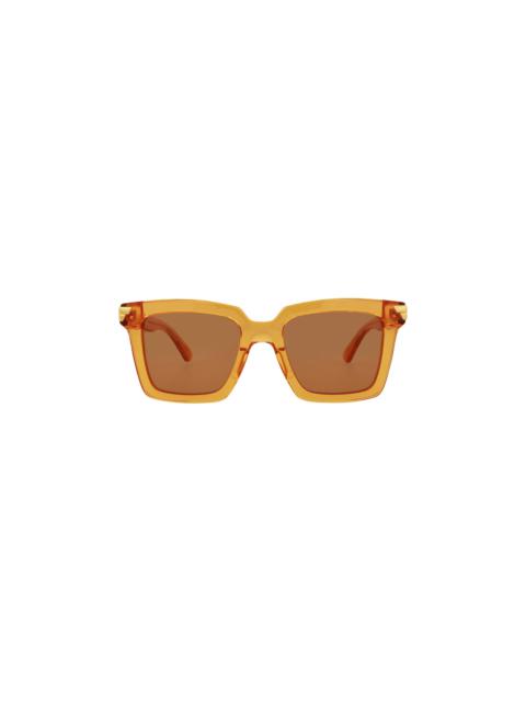 Bottega Veneta Square Sunglasses 'Orange'