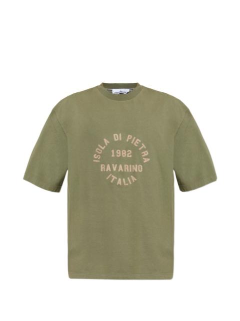 Stone Island logo-embroidered T-shirt