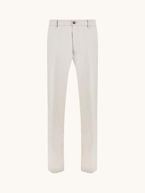 Paul & Shark WIDE‑LEG TROUSERS IN STRETCH COTTON WITH PLEATS