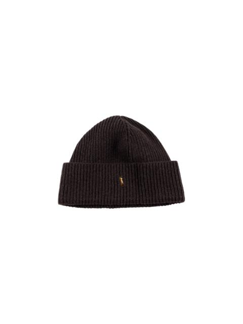 Polo Ralph Lauren Signature Cuff Beanie "Dark Brown Heather" PC1564 206