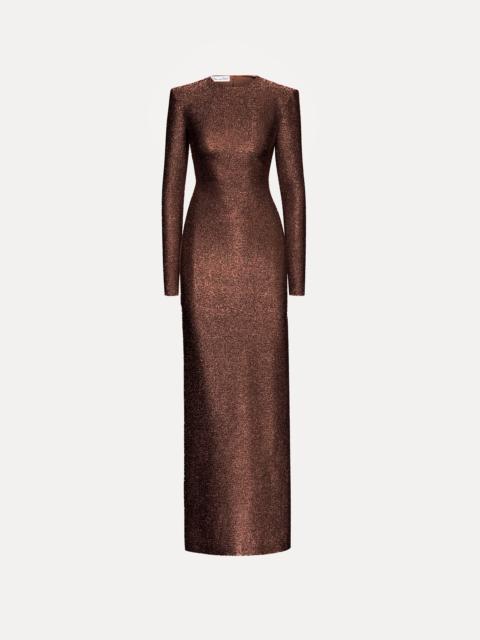 LAMÉ COLUMN GOWN