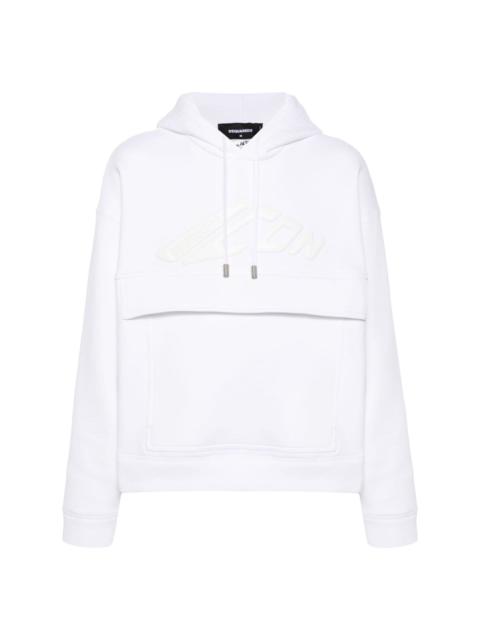 DSQUARED2 logo-debossed hoodie