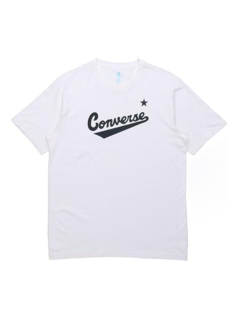 Men's Converse Classic Alphabet Pattern Short Sleeve White 10018235-102