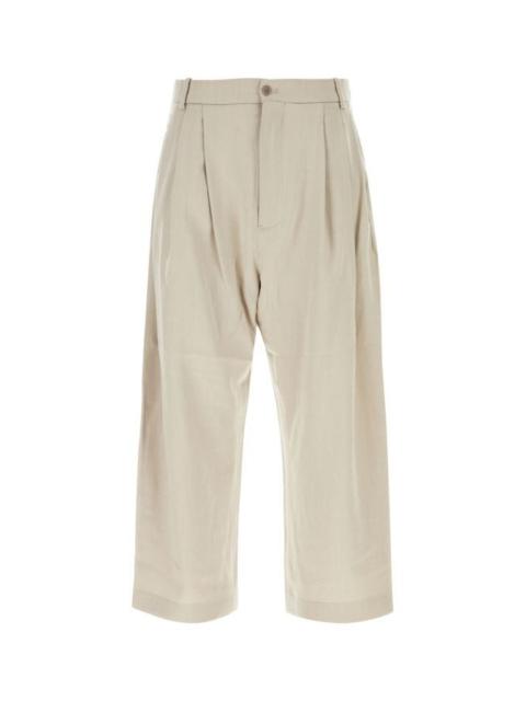 HED MAYNER Sand wool wide-leg pant