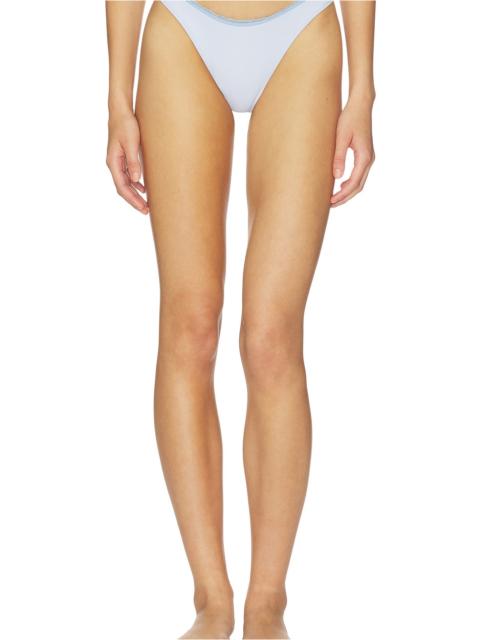 Frankies Bikinis X Paige Lorenze Dove Ribbed Bikini Bottom