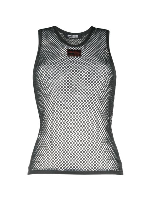 sleeveless mesh top