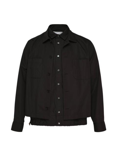 sacai Poplin Long Sleeve Shirt