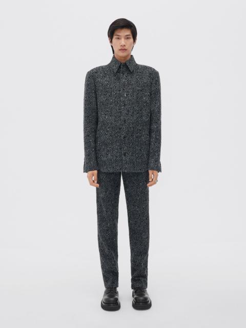 mouliné herringbone wool jacket