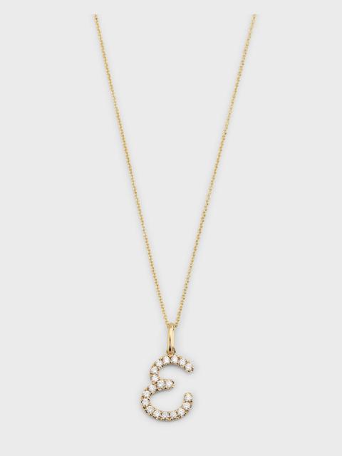 SYDNEY EVAN 14k Diamond Pave Initial Necklace